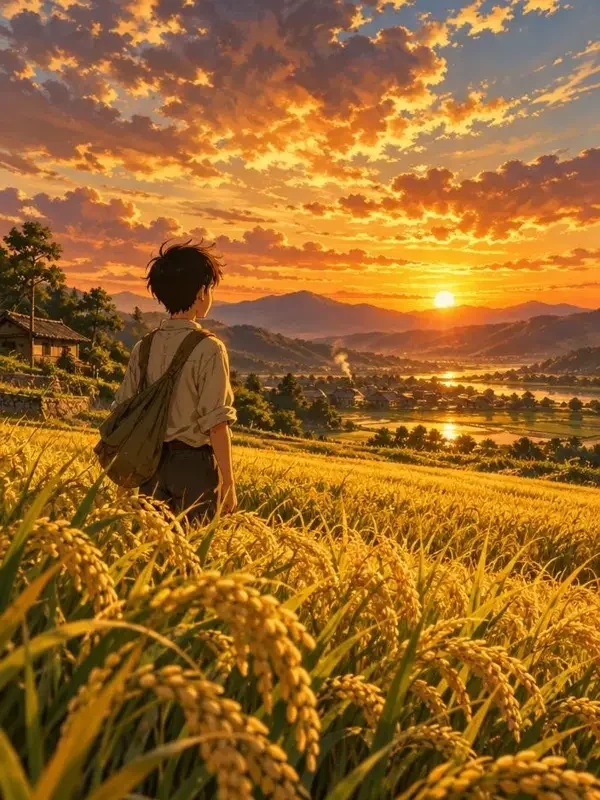 稻浪与少年 - 黄果短剧田园新番短剧封面