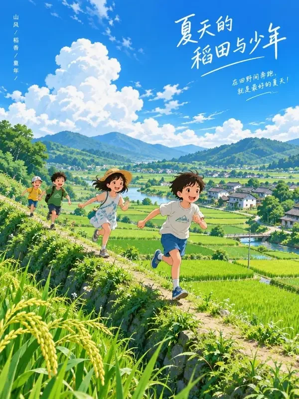 田埂上的夏天 - 黄果短剧田园新番短剧封面
