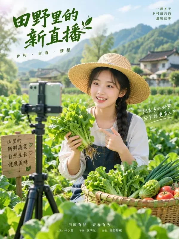 我的田园直播间 - 黄果短剧种田日常短剧封面