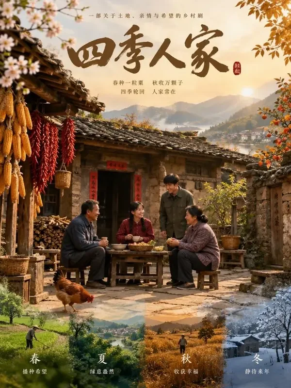 农家小院的四季 - 黄果短剧种田日常短剧封面